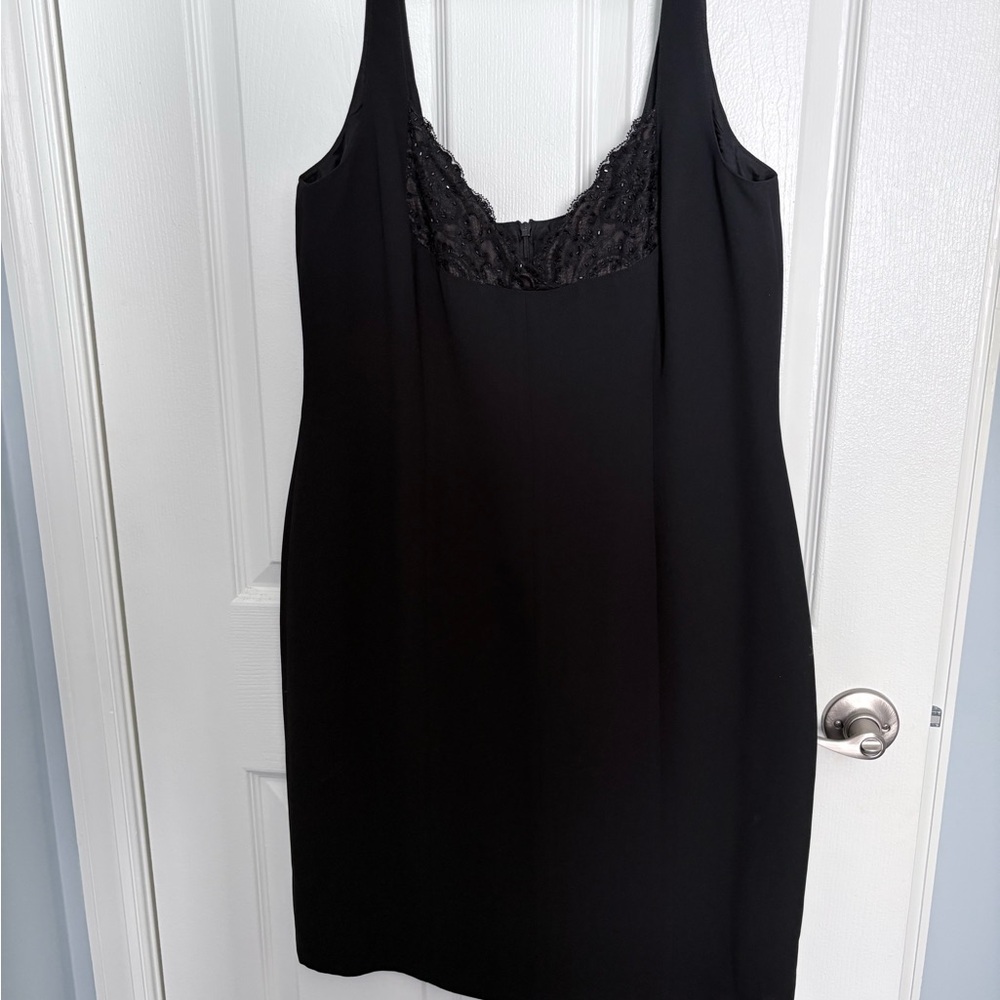 Jones New York Black Lace Detail Chemise